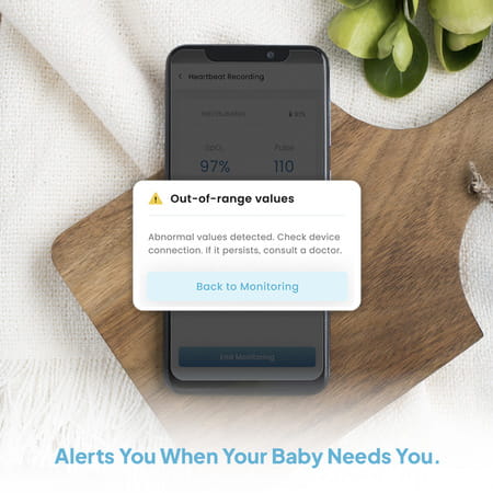 Janitri Navam Smart Baby Monitor For 0 2 Years I Bluetooth Wearable Pulse Oximeter