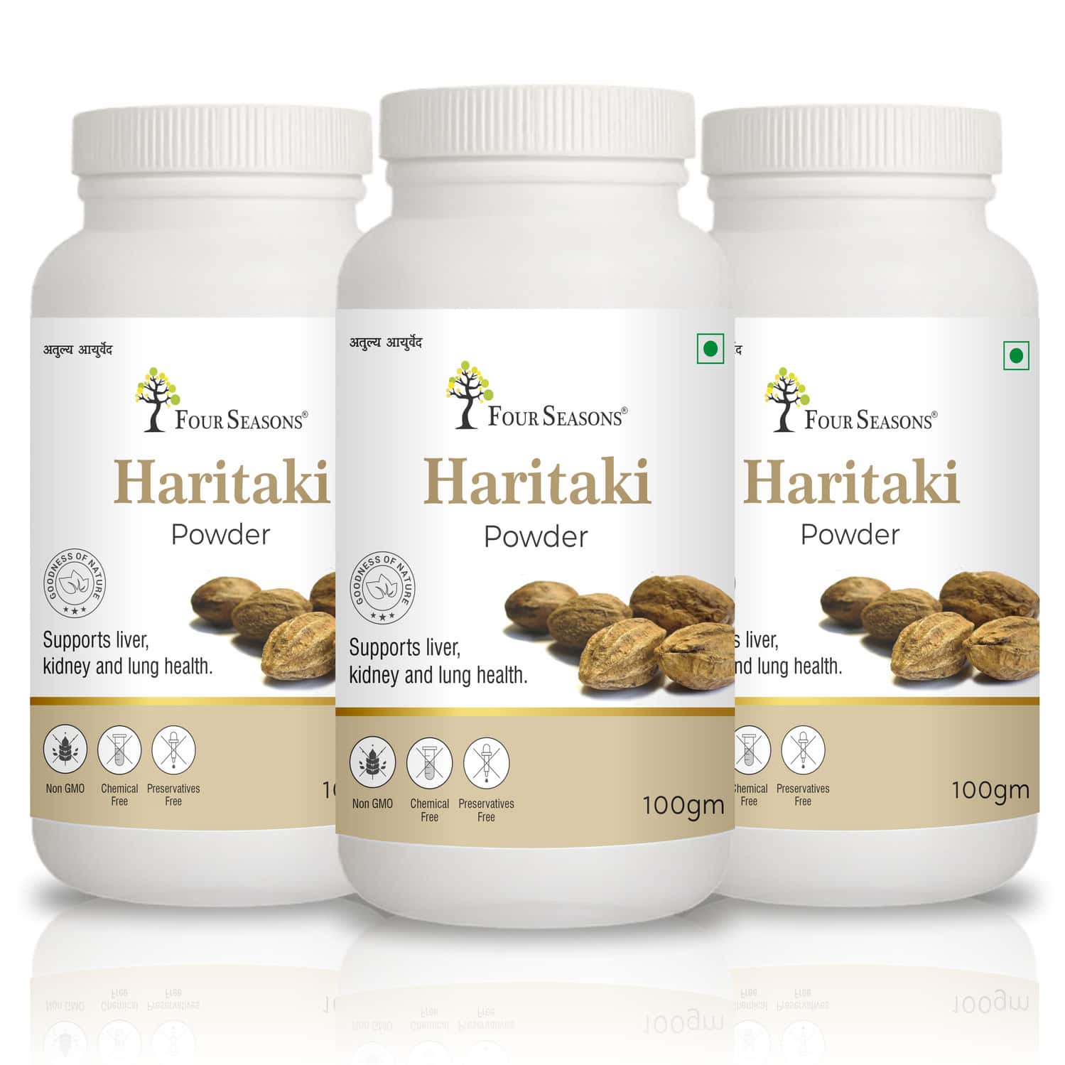 Four Seasons Haritaki (harad) Powder | Constipation Relief | For Gas | Acidity & Kabz (pack Of 3)