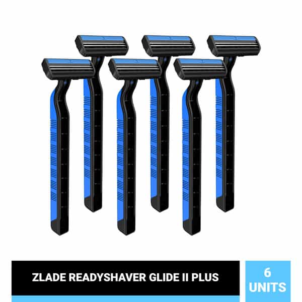Zlade Glide Ii Plus Readyshaver Twin Blade Disposable Shaving Razor For Men