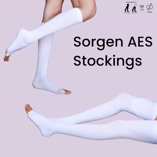 Sorgen Aes Stockings White Thigh Length (Xxlarge)
