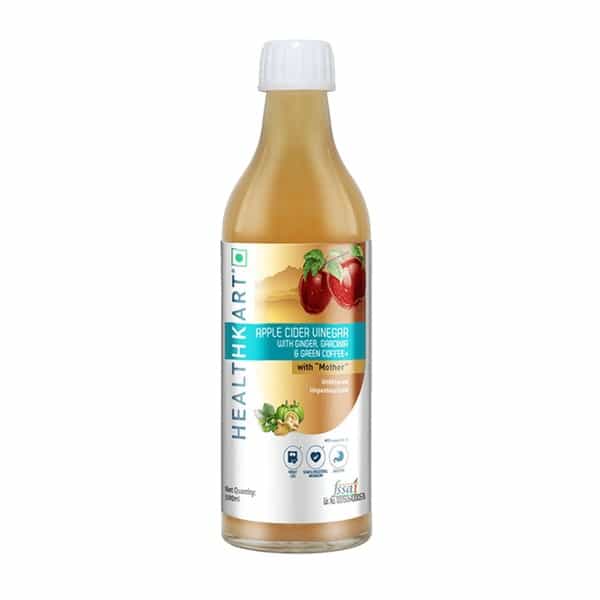 Healthkart Apple Cider Vinegar With Mother Ginger Garcinia Green Coffee Juice 500 Ml