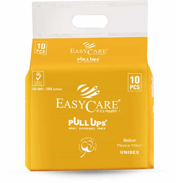 Easycare Adult Diaper Pants (Pull Up) Pack Of 10 Medium (75 X 110 Cm) Fit & Flex Makes Life Easier
