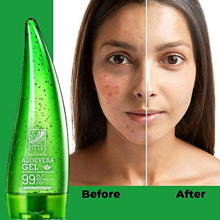 Rivona Naturals 99% Pure & Organic Aloe Vera Gel For Face | Skin And Hair - 125 Ml (Pack Of 2)