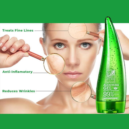 Rivona Naturals 99% Pure & Organic Aloe Vera Gel For Face | Skin And Hair - 125 Ml (Pack Of 2)