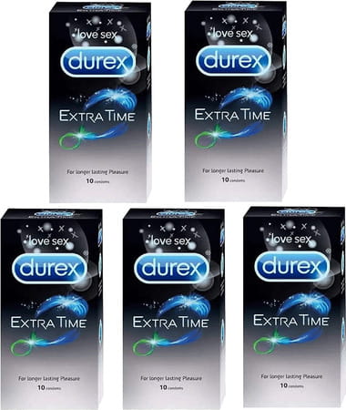 Durex Extra Time Condoms For Longer Lasting Pleasure (love Sex 50s)