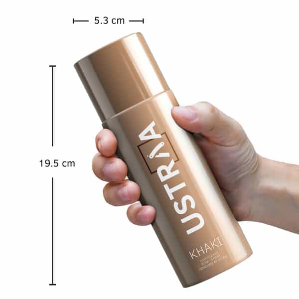 Ustraa Khaki Deodorant Body Spray - 150Ml - Pack Of 3