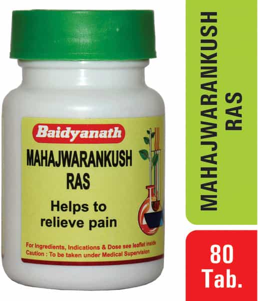 Baidyanath Asli Ayurved Mahajwarankush Ras 80 Tablets (Pack Of 3)
