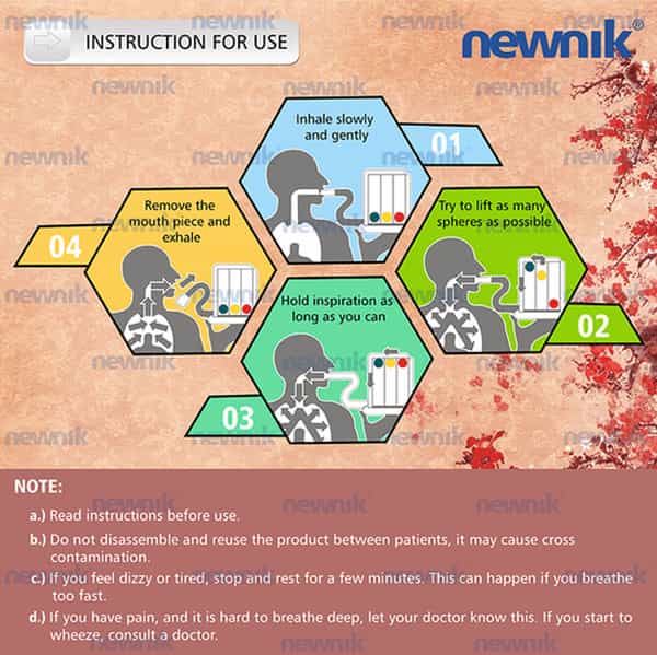 Newnik Re201 Respiratory And Lungs Exerciser Device 1