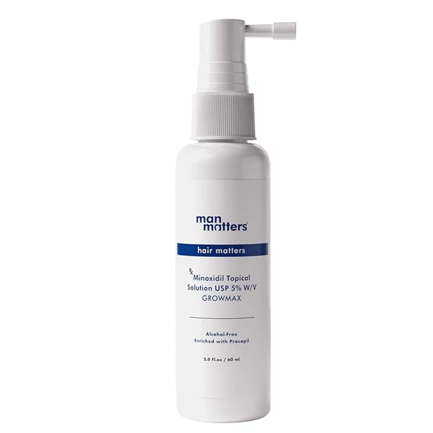 Man Matters Growmax Minoxidil 5% With Procapil Solution Serum I Prevent Hair Loss | Thinning I 60 Ml