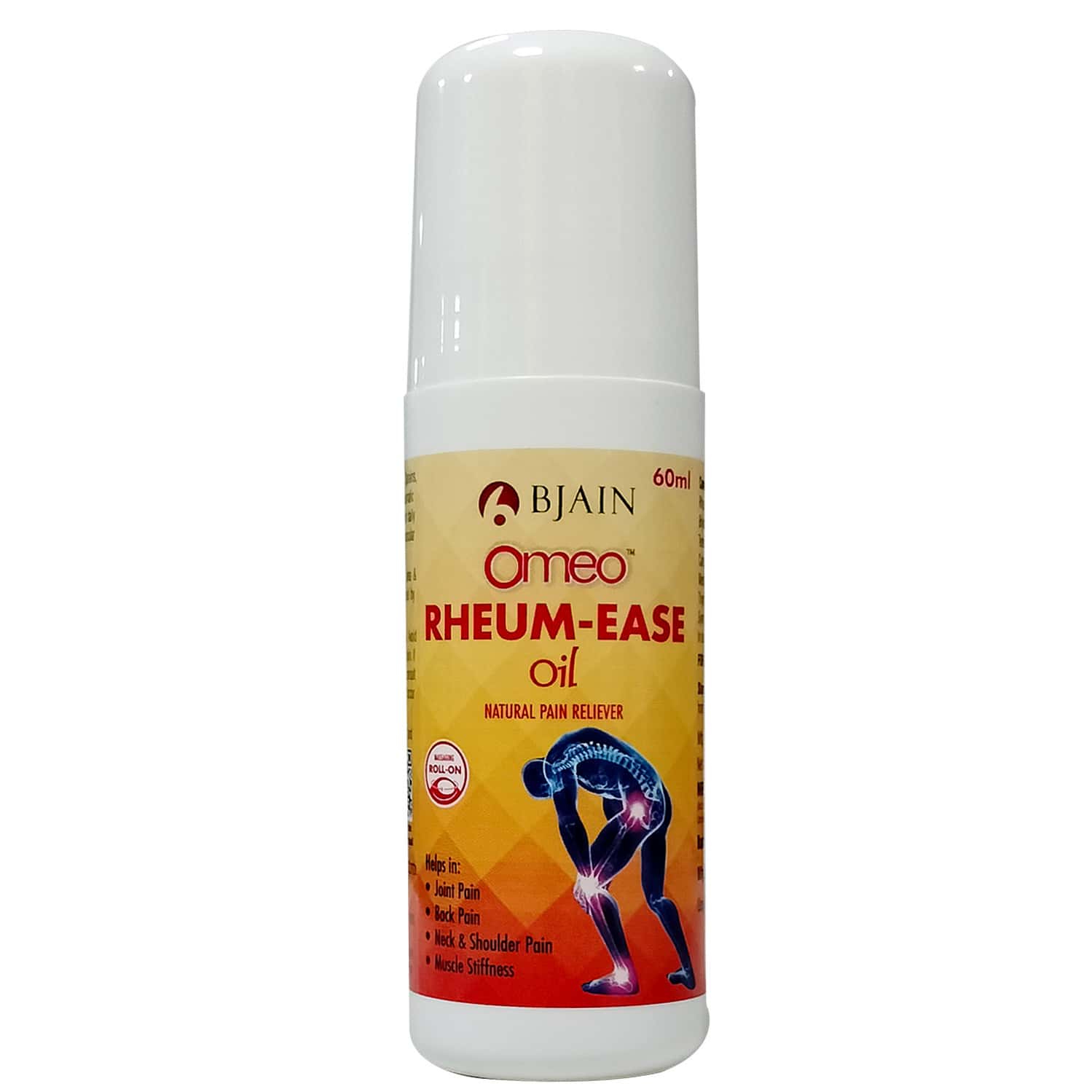 Bjain Omeo Rheum-ease Pain Relief Oil For Joint & Muscle Pain (roll-on) - 60ml
