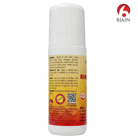 Bjain Omeo Rheum-Ease Pain Relief Oil For Joint & Muscle Pain (Roll-On) - 60ml