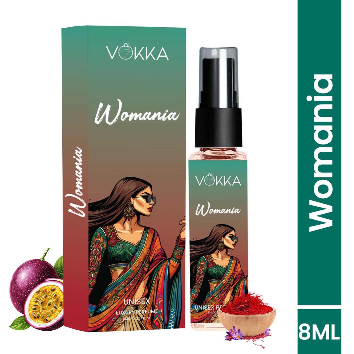 Vokka Pocket Perfume Womania 8ml | Luxury Long Lasting Perfume For Woman | Eau De Parfum