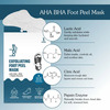 Bake Aha + Bha Foot Peeling Mask For Dry Skin | Calluses & Dead Skin Removal - Sock Type Foot Mask
