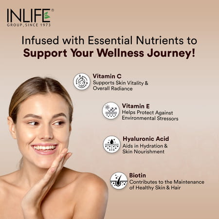 Inlife Marine Collagen Powder | Fish Collagen Peptides Supplements - Unisex (Watermelon | 200g)