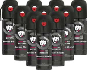 Secure Shield Self Defense Pepper Spray For Women Safety/protection Pack Of 10