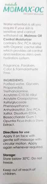 Moimax Oc Oil Control Moisturizer | Oily To Normal Skin | Cream | 75 Gm