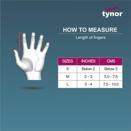 Tynor Finger Extension Splint Silver Medium 1 Unit