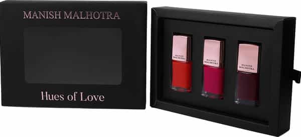 Manish Malhotra Beauty By Myglamm Gel Finish Nail Lacquers Kit - Hues Of Love (Pack Of 3)
