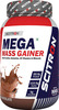 Scitron Mega Mass Gainer|3G Creatine, 112.5G Carbs, 22.5G Protein In 4 Scoops, Rich Chocolate, 900G