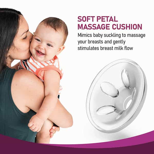 Luvlap Electric Breast Pump With 3 Phase Pumping 2Pcs Breast Pads Free Soft & Gentle