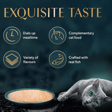 Sheba Fine Premium Adult (1+ Years) Wet Cat Food | Chicken With Tuna In Gravy | 70 G (Pack Of 28)