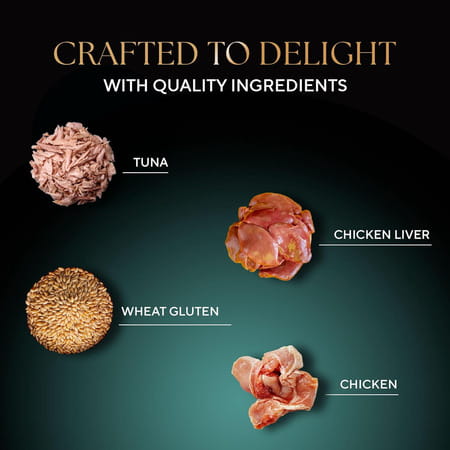 Sheba Fine Premium Adult (1+ Years) Wet Cat Food | Chicken With Tuna In Gravy | 70 G (Pack Of 28)