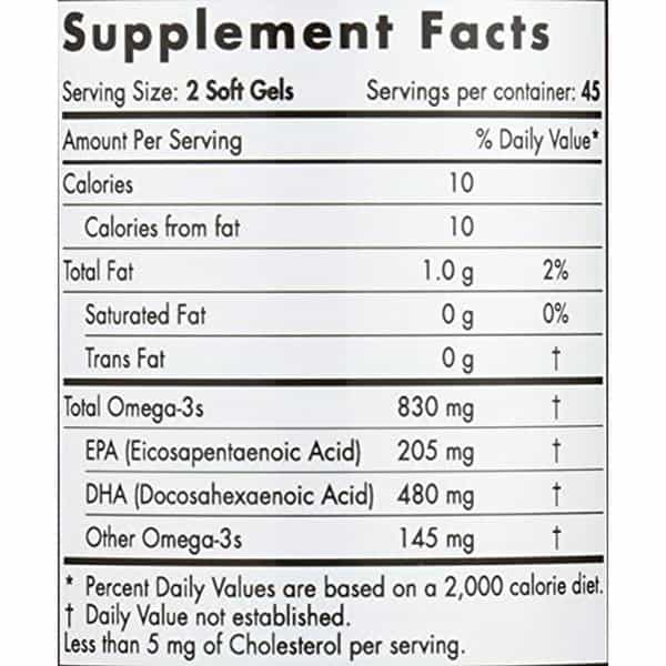 Nordic Naturals Dha 830 Mg Omega-3 Fish Oil For Men & Women Epa & Dha Strawberry Flavour 90 Softgels