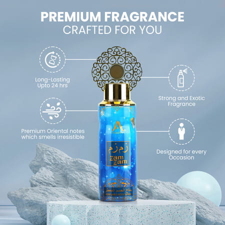 St.John Ameerah Perfumed Body Spray Zam Zam Deodorant For Men-200ml