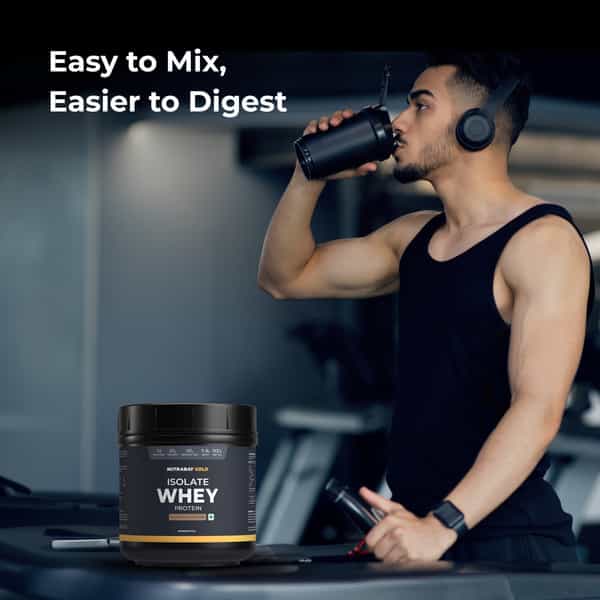 Nutrabay Gold 100% Whey Protein Isolate Rich Chocolate Creme - 500G