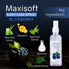 Maxisoft Sanitizer Spray | Blueberry | 120 Ml | Pack Of 12