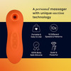 Mymuse Breeze Personal Massager With Suction Technology - 10 Speeds, Rechargeable, Flaming Tangerine