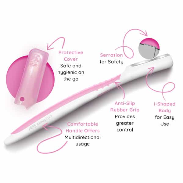 Letsshave Evior Women Face Razor (Pack Of 6)