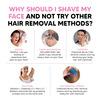 Letsshave Evior Women Face Razor (Pack Of 6)