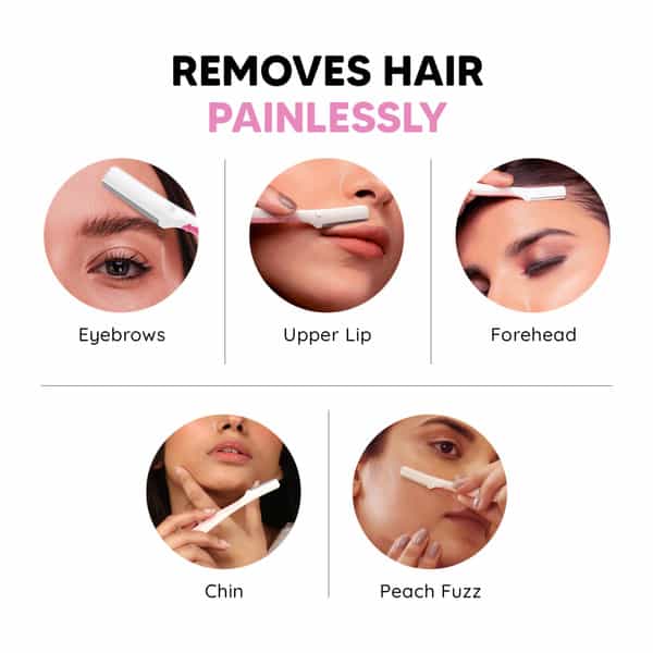 Letsshave Evior Women Face Razor (Pack Of 6)