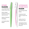 Letsshave Evior Women Face Razor (Pack Of 6)