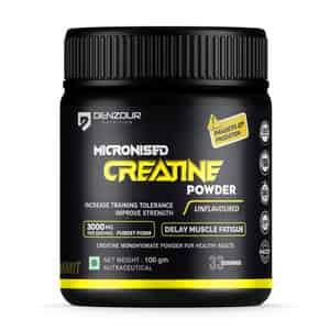 Denzour Nutrition Pure Micronised Creatine Monohydrate Powder - 100g | Unflavoured