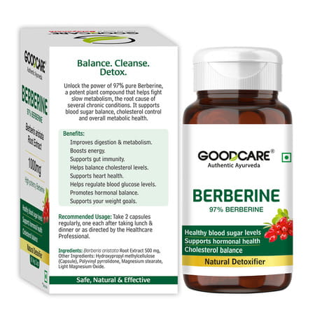 Goodcare Berberine Capsules | Adults | Metabolism Support | 60 Capsules | Pack Of 1
