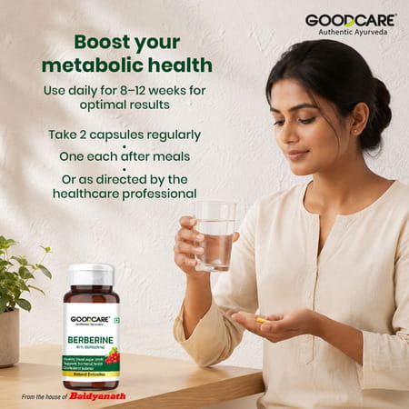 Goodcare Berberine Capsules | Adults | Metabolism Support | 60 Capsules | Pack Of 1