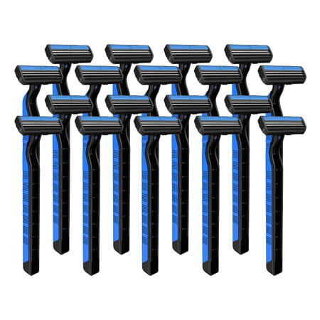 Zlade Glide Ii Plus Readyshaver Twin Blade Disposable Shaving Razor For Men - Pack Of 18