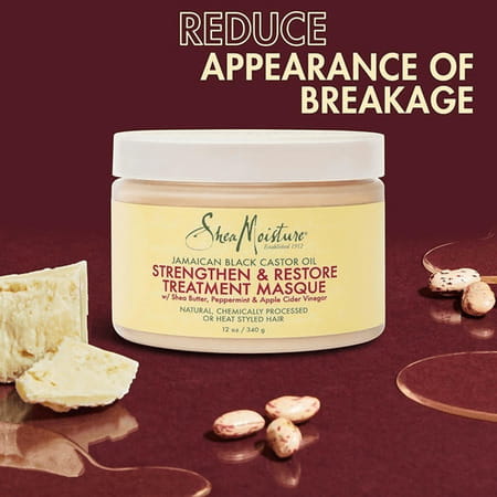 Shea Moisture Jamaican Black Castor Oil Strengthen And Restore Treatment Masque | 340 G