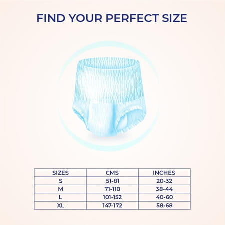 Medisorb Adult Diaper Pants Xl | Pull-Ups | Elastic Waist Size 147-172 Cm | 10 Piece | Pack Of 2