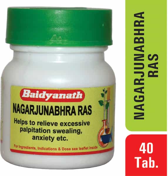 Baidyanath Asli Ayurved Nagarjunabhra Ras 40 Tablets (Pack Of 2)