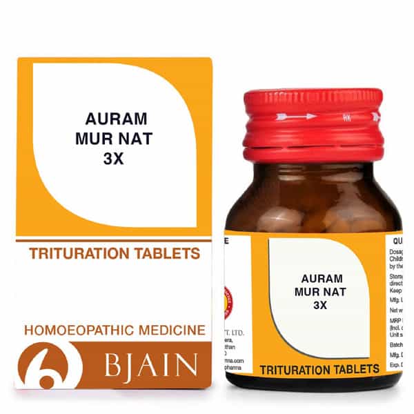 Bjain Aurum Muriaticum Natronatum Trituration Tablet 3X | 25Gm