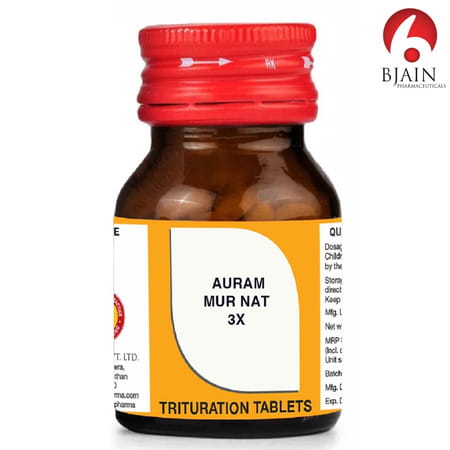 Bjain Aurum Muriaticum Natronatum Trituration Tablet 3x | 25gm