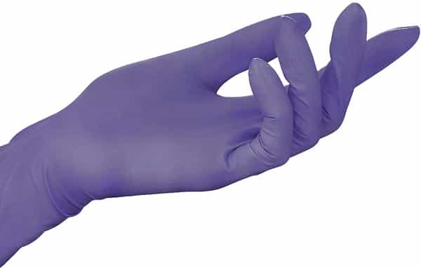 Halyard Lavender Nitrile Powder-Free Hand Gloves - Box Of 50 Pairs ( M Size)