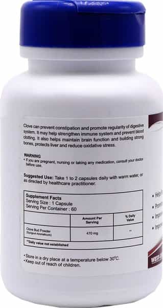 Healthvit Clove 470 Mg -60 Capsules
