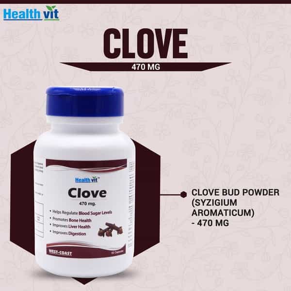 Healthvit Clove 470 Mg -60 Capsules