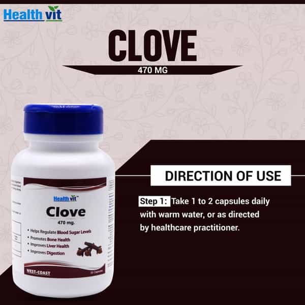Healthvit Clove 470 Mg -60 Capsules