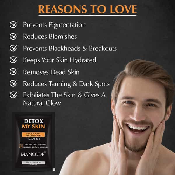 Mancode Detox My Skin Facial Kit For Men 58Gm