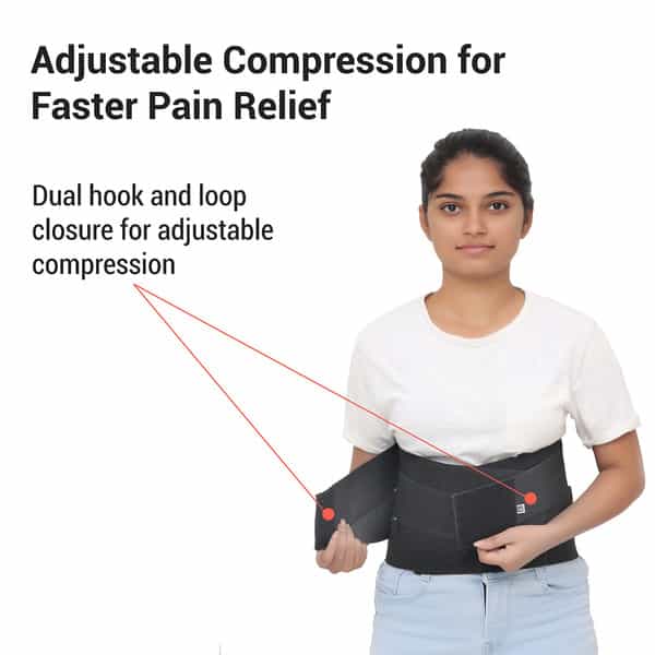 Sandpuppy Backbrace - Contoured Lumbar Support Belt | Rigid Immobilization Back Support Belt